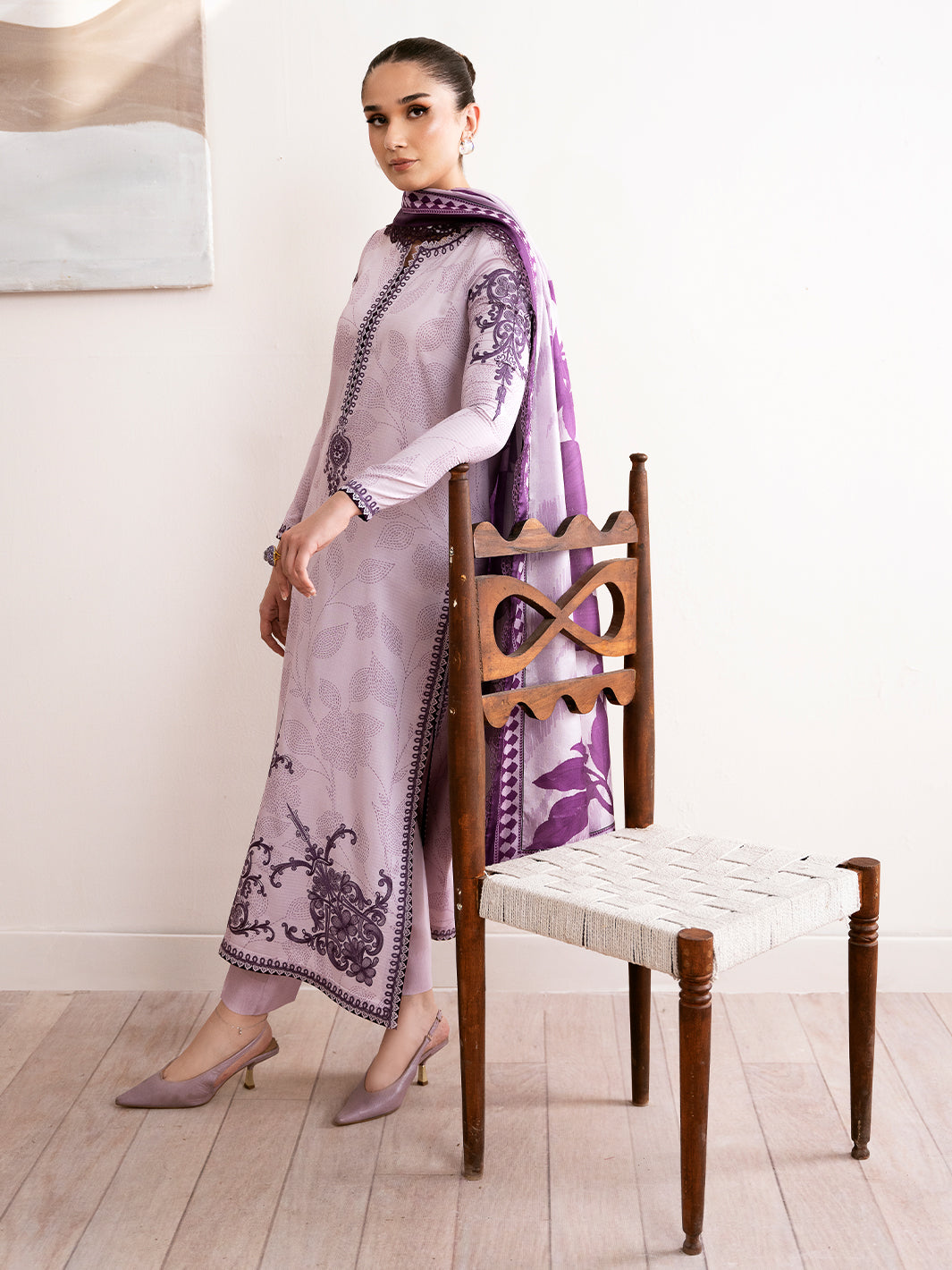 Bin Ilyas | Noura Viscose 24 | 73-A by Bin Ilyas - Designer Dress - Type: Ladies Clothes - Available at Libayah - 100% Original