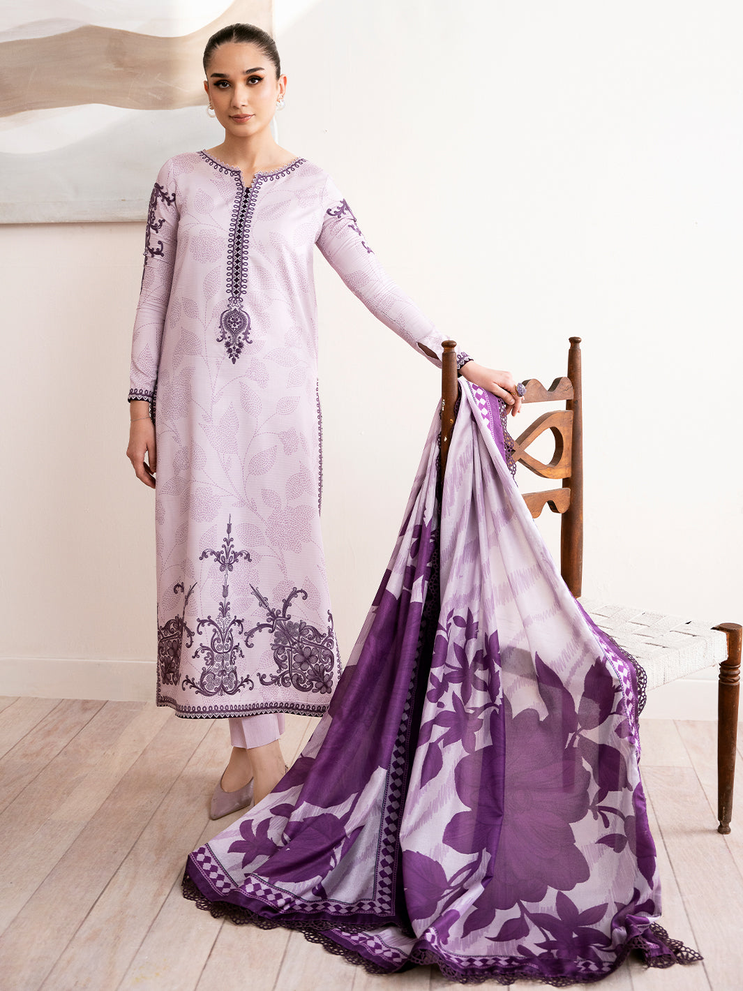 Bin Ilyas | Noura Viscose 24 | 73-A by Bin Ilyas - Designer Dress - Type: Ladies Clothes - Available at Libayah - 100% Original