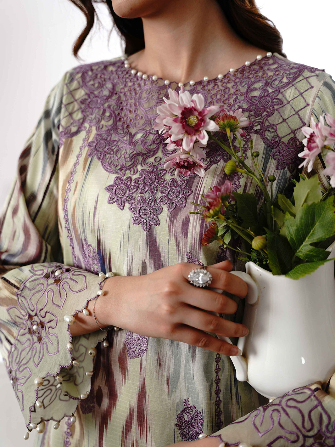 Bin Ilyas | Noura Viscose 24 | 75-A by Bin Ilyas - Designer Dress - Type: Ladies Clothes - Available at Libayah - 100% Original