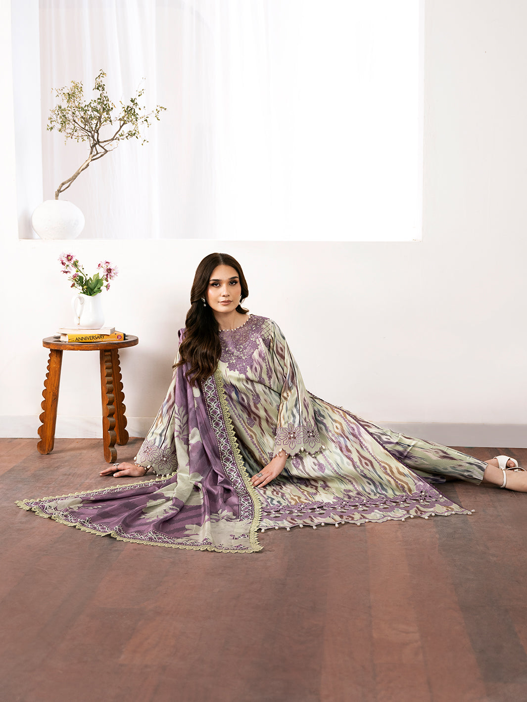 Bin Ilyas | Noura Viscose 24 | 75-A by Bin Ilyas - Designer Dress - Type: Ladies Clothes - Available at Libayah - 100% Original