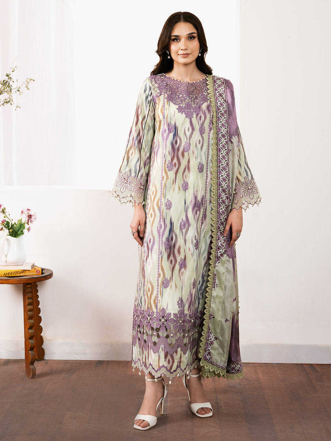 Bin Ilyas | Noura Viscose 24 | 75-A by Bin Ilyas - Designer Dress - Type: Ladies Clothes - Available at Libayah - 100% Original