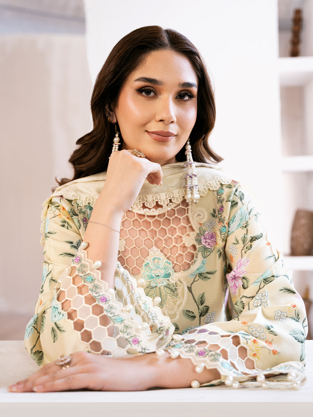 Bin Ilyas | Noura Viscose 24 | 71-B by Bin Ilyas - Designer Dress - Type: Ladies Clothes - Available at Libayah - 100% Original
