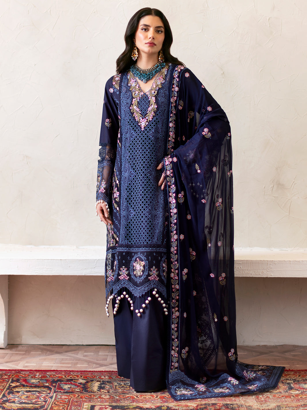 Mahnur | Sophie Luxury Lawn 25 | Blake by Mahnur - Designer Dress - Type: Ladies Clothes - Available at Libayah - 100% Original