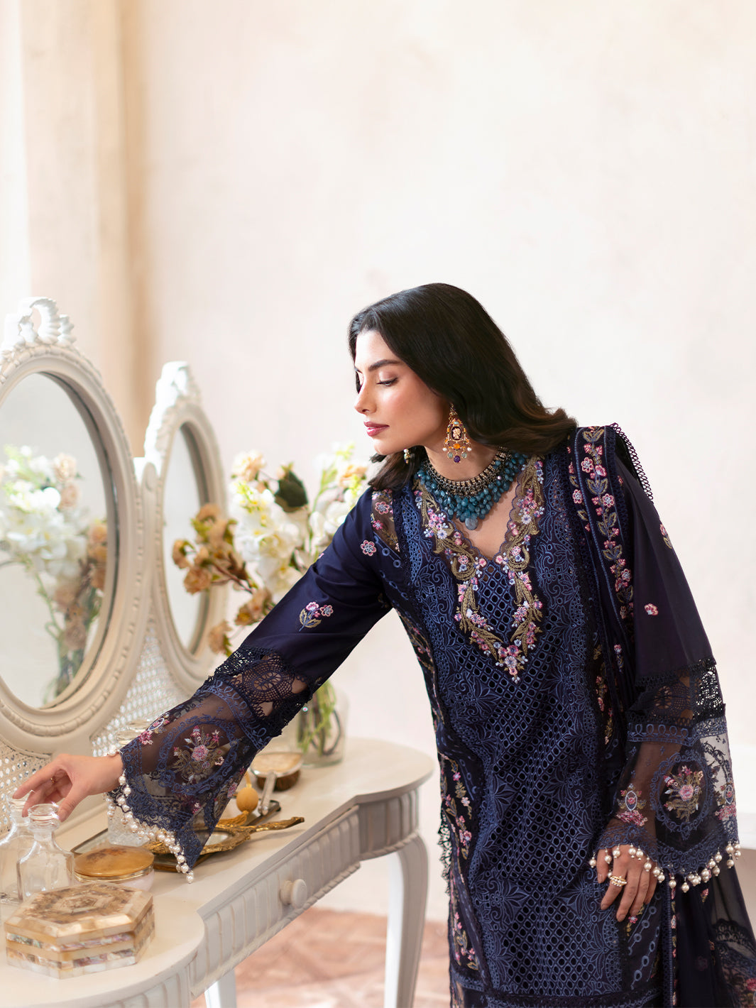 Mahnur | Sophie Luxury Lawn 25 | Blake by Mahnur - Designer Dress - Type: Ladies Clothes - Available at Libayah - 100% Original