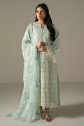 Cross Stitch | Chikankari Lawn 25 | BLUE AURA by Cross Stitch - Designer Dress - Type: Ladies Clothes - Available at Libayah - 100% Original