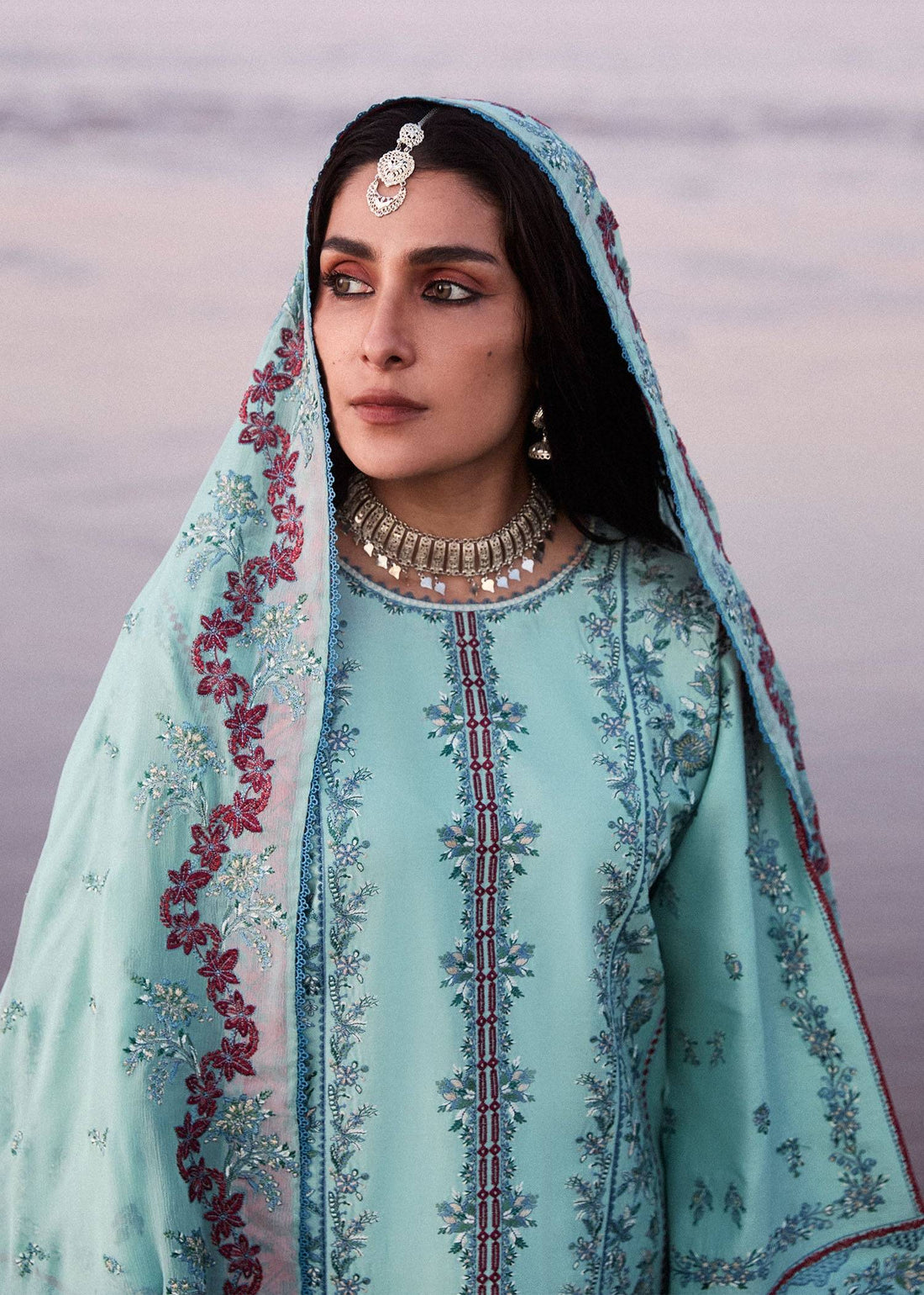 Hussain Rehar | Surkh Eid Pret'25 | Aina by Hussain Rehar - Designer Dress  - Type : Ladies Clothes - Available at Libayah - 100% Original 