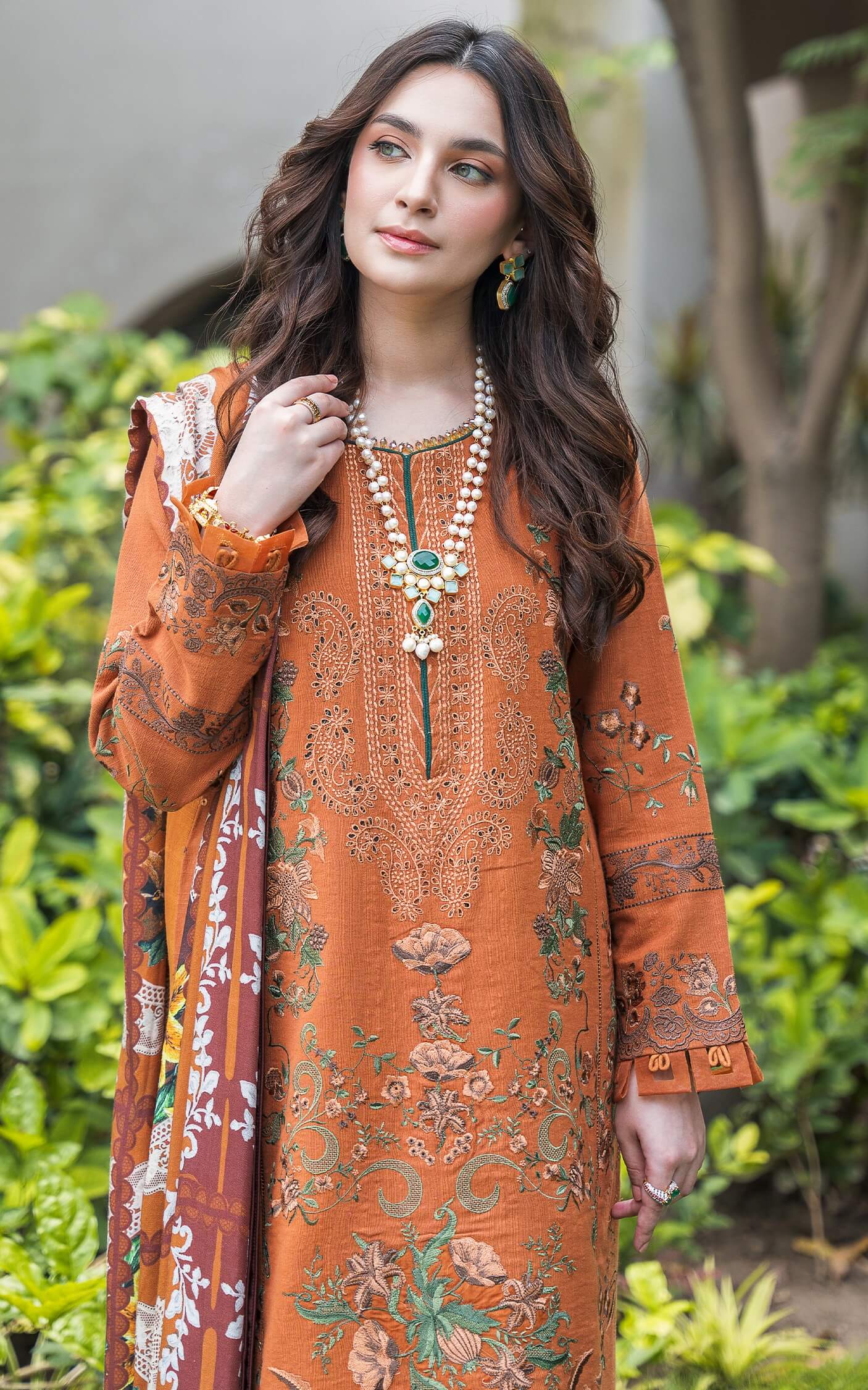 Asifa and Nabeel | Luxury Winter 24 | CARAMEL WL-01 by Asifa and Nabeel - Designer Dress - Type: Ladies Clothes - Available at Libayah - 100% Original