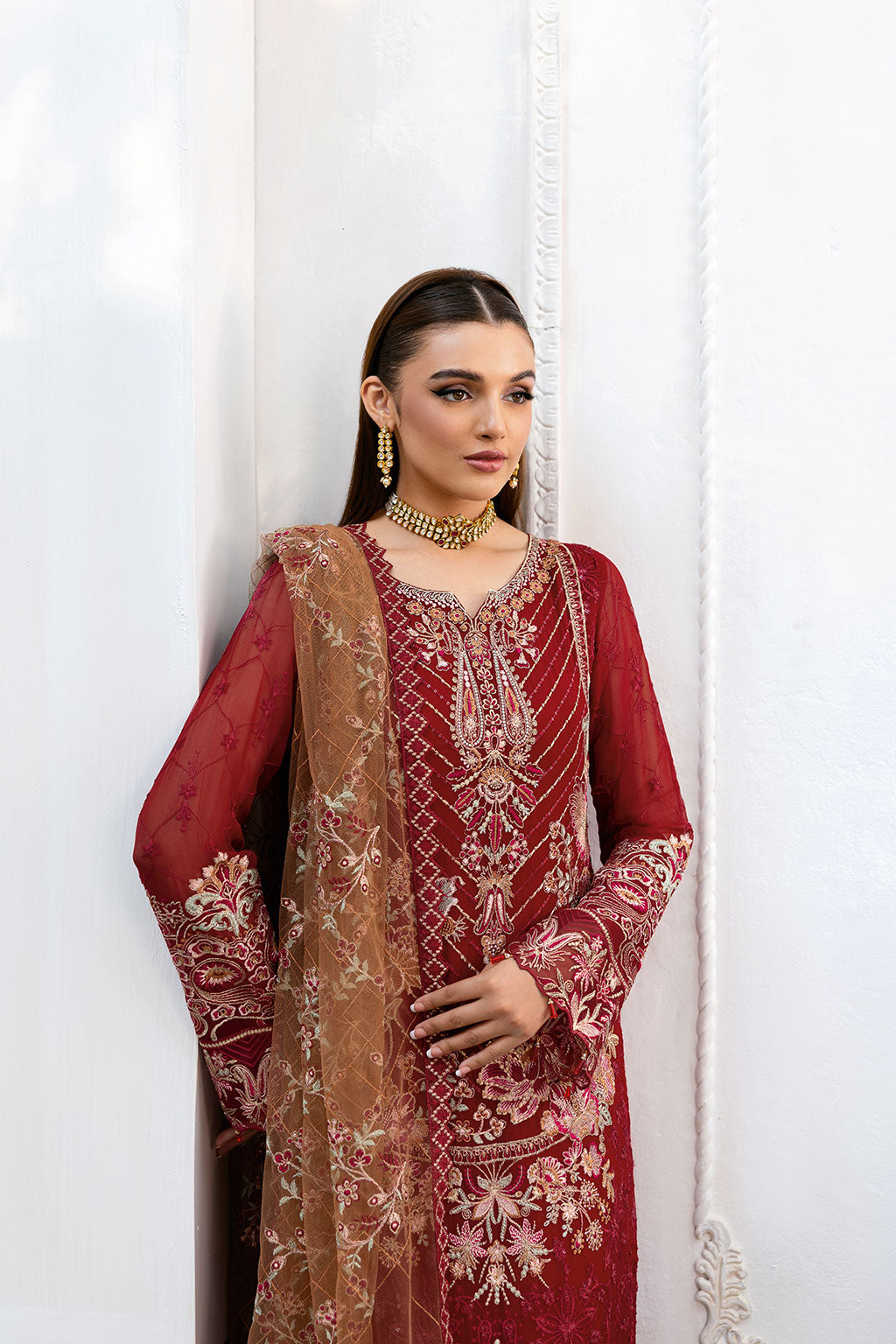 Ramsha | Chevron Chiffon Collection | A-1010 by Ramsha - Designer Dress - Type: Ladies Clothes - Available at Libayah - 100% Original