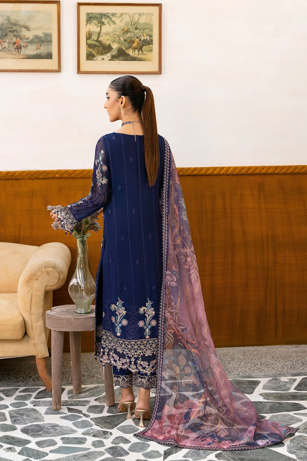 Ramsha | Chevron Chiffon Collection | A-1012 by Ramsha - Designer Dress - Type: Ladies Clothes - Available at Libayah - 100% Original