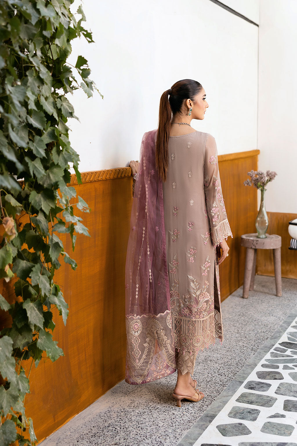 Ramsha | Chevron Chiffon Collection | A-1009 by Ramsha - Designer Dress - Type: Ladies Clothes - Available at Libayah - 100% Original