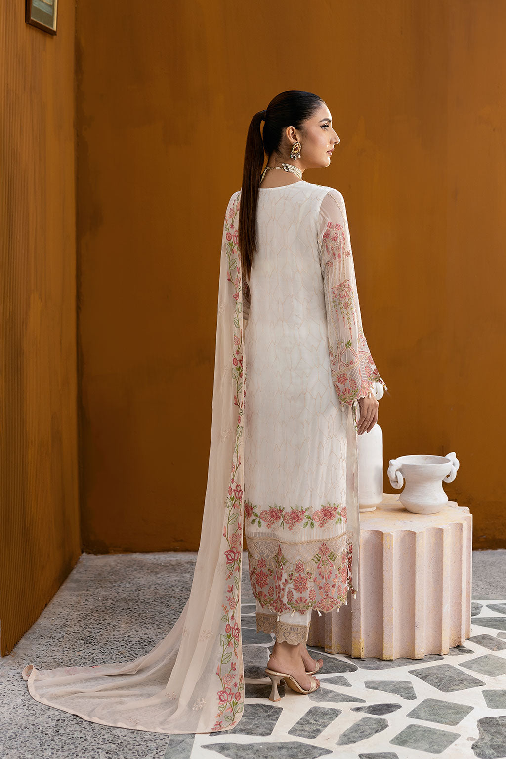 Ramsha | Chevron Chiffon Collection | A-1011 by Ramsha - Designer Dress - Type: Ladies Clothes - Available at Libayah - 100% Original
