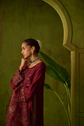 Dhanak | Festive Formals | SS24DU-3197 MAROON 3Pcs by Dhanak - Designer Dress - Type: Formal - Available at Libayah - 100% Original