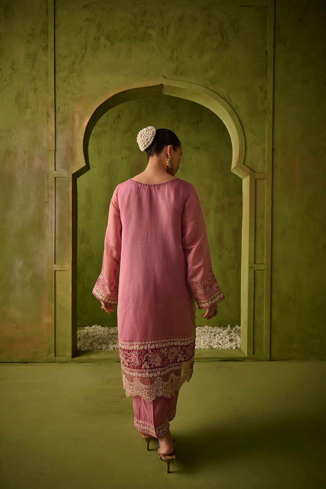Dhanak | Festive Formals | SS24DU-3193 PINK 3Pcs by Saffron - Designer Dress - Type: Formal - Available at Libayah - 100% Original