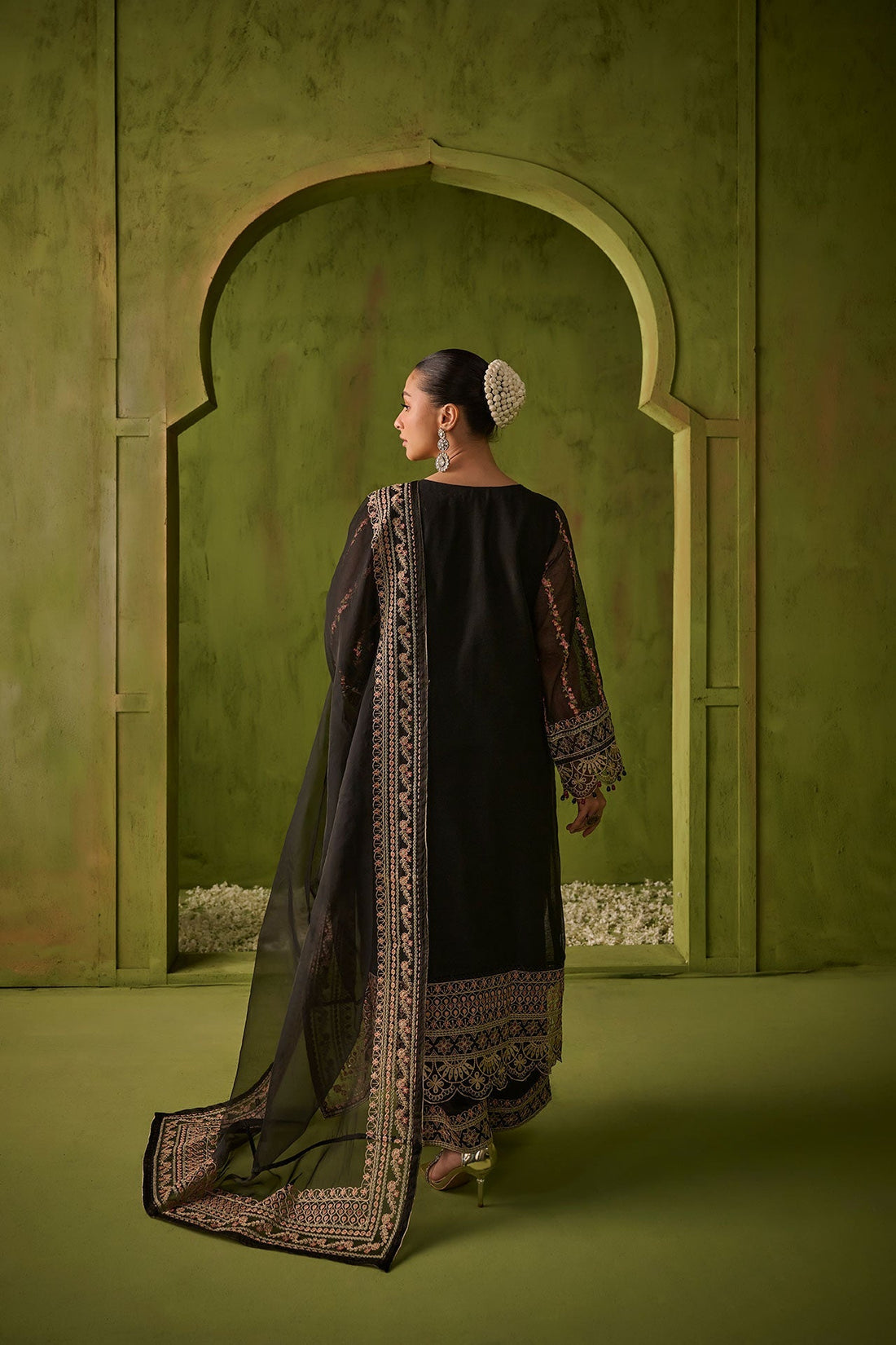 Dhanak | Festive Formals | SS24DU-3192 BLACK 3Pcs by Dhanak - Designer Dress - Type: Formal - Available at Libayah - 100% Original