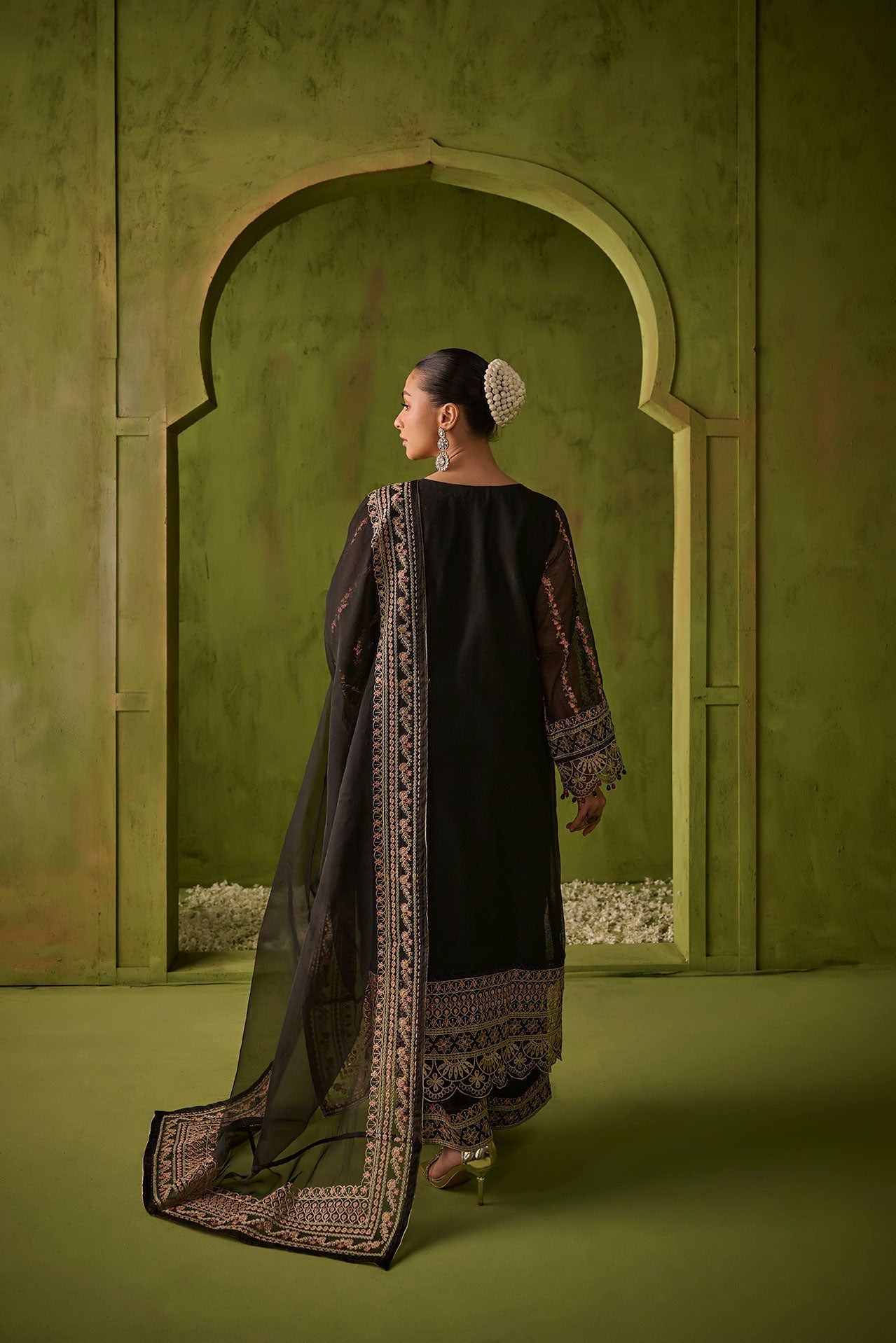 Dhanak | Festive Formals | SS24DU-3192 BLACK 3Pcs by Dhanak - Designer Dress - Type: Formal - Available at Libayah - 100% Original