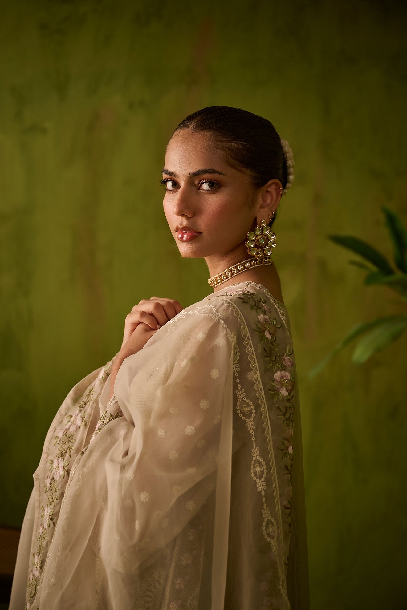 Dhanak | Festive Formals | SS24DU-3194 BEIGE 3Pcs by Dhanak - Designer Dress - Type: Luxury - Available at Libayah - 100% Original