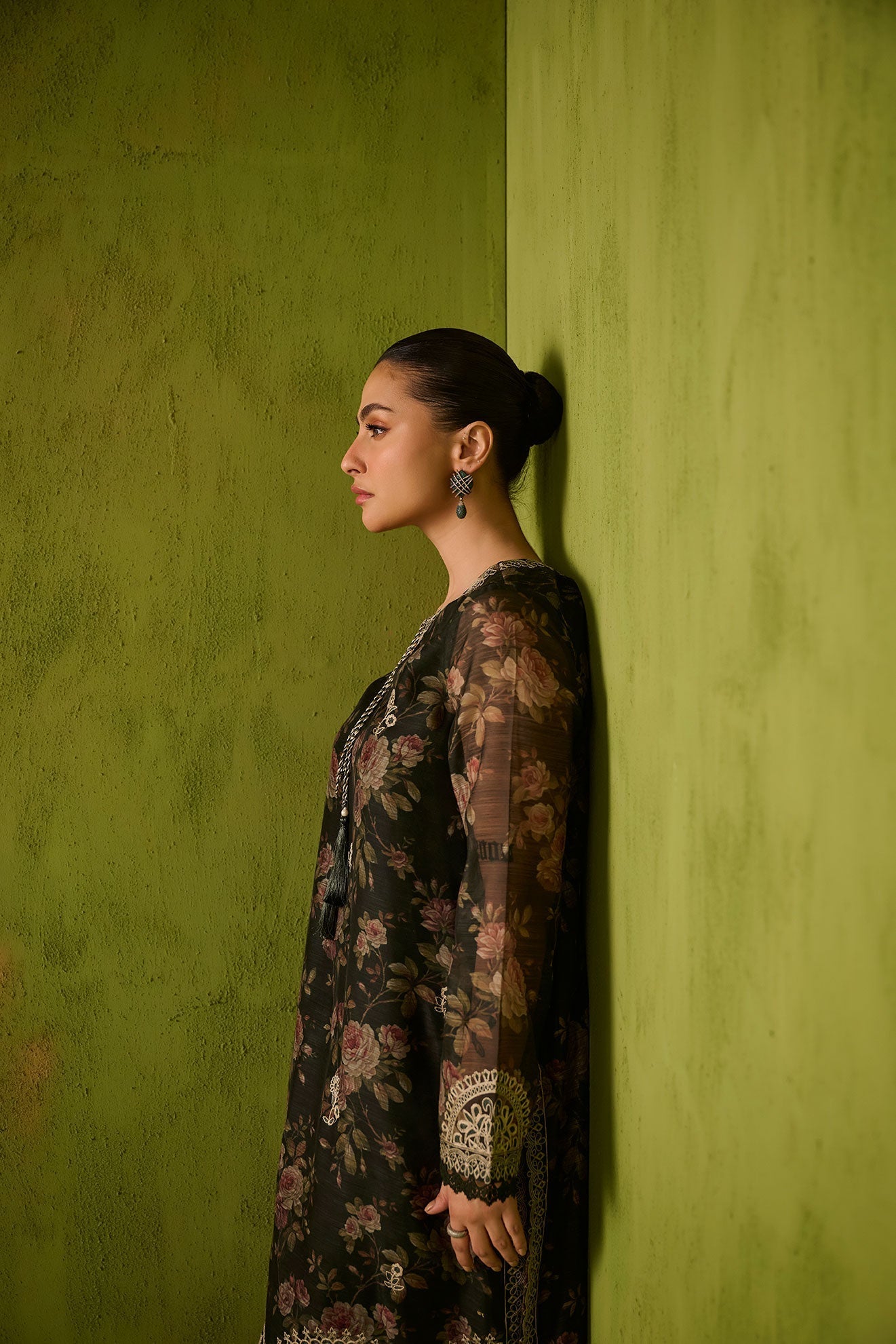 Dhanak | Festive Signature Pret | SS24DA-2474 DARK GREEN by Dhanak - Designer Dress - Type: Formal - Available at Libayah - 100% Original