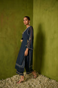 Dhanak | Festive Signature Pret | SS24DA-2422 NAVY BLUE by Dhanak - Designer Dress - Type: Formal - Available at Libayah - 100% Original