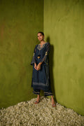 Dhanak | Festive Signature Pret | SS24DA-2422 NAVY BLUE by Dhanak - Designer Dress - Type: Formal - Available at Libayah - 100% Original