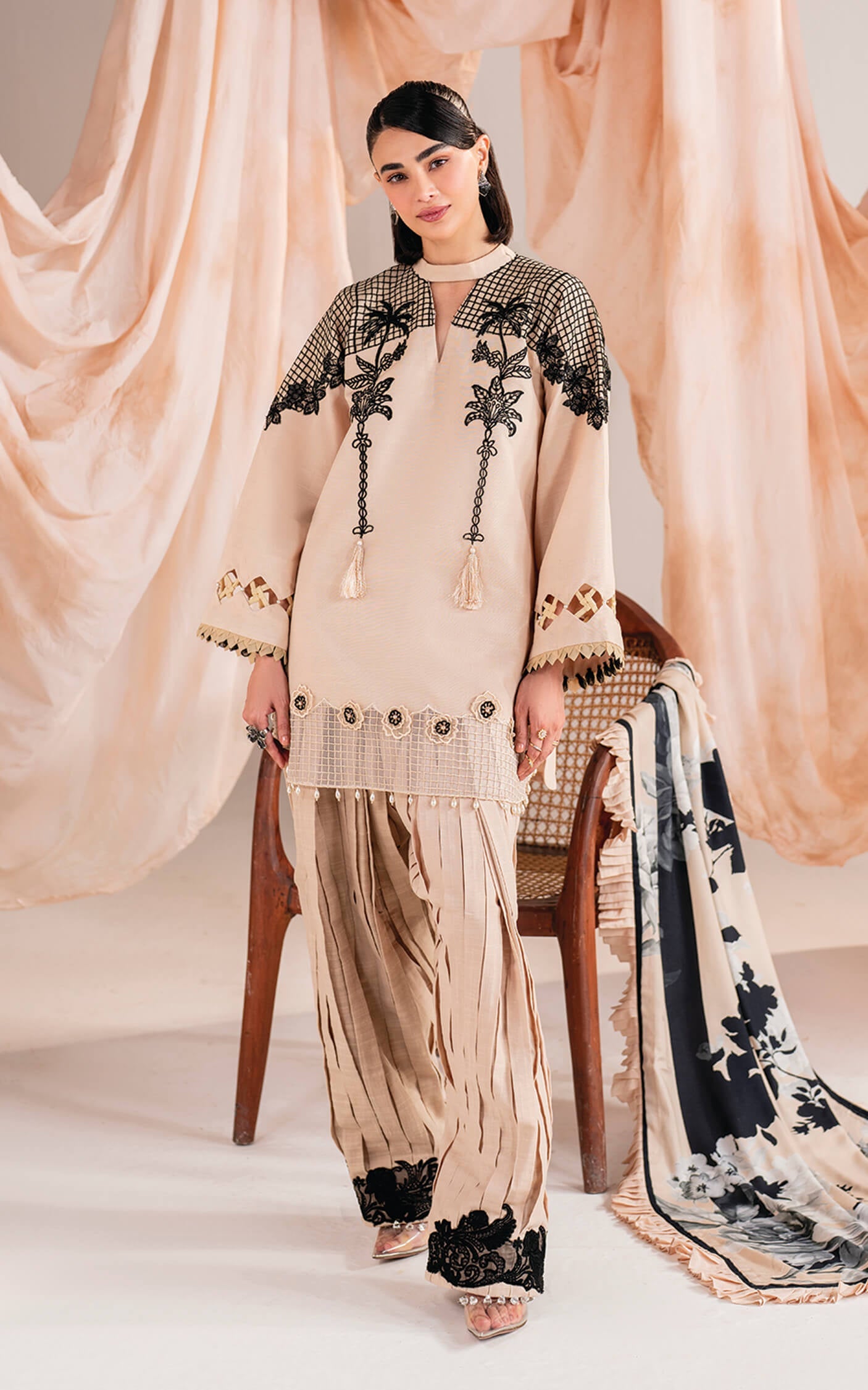 Asifa and Nabeel | Winter Meraki 24 | Cascade-MW-13 by Asifa and Nabeel - Designer Dress - Type: Ladies Clothes - Available at Libayah - 100% Original