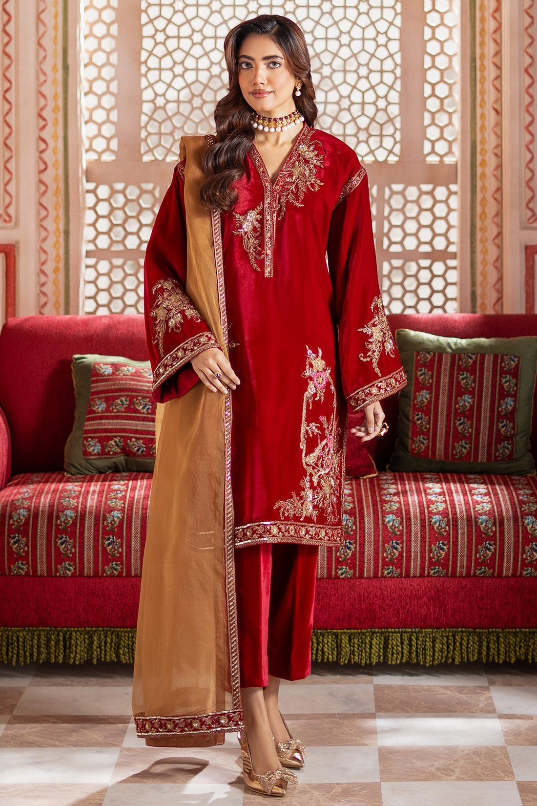 Charizma | Signora Velvet | CVT4-17 by Charizma - Designer Dress - Type: Ladies Clothes - Available at Libayah - 100% Original