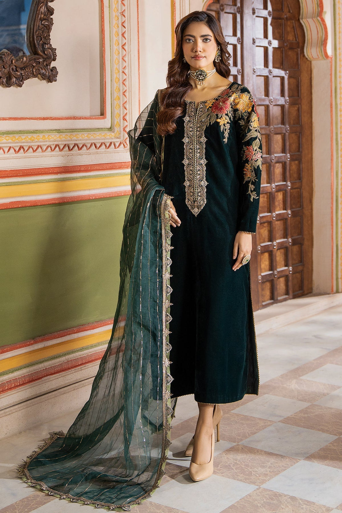 Charizma | Signora Velvet | CVT4-20 by Charizma - Designer Dress - Type: Ladies Clothes - Available at Libayah - 100% Original