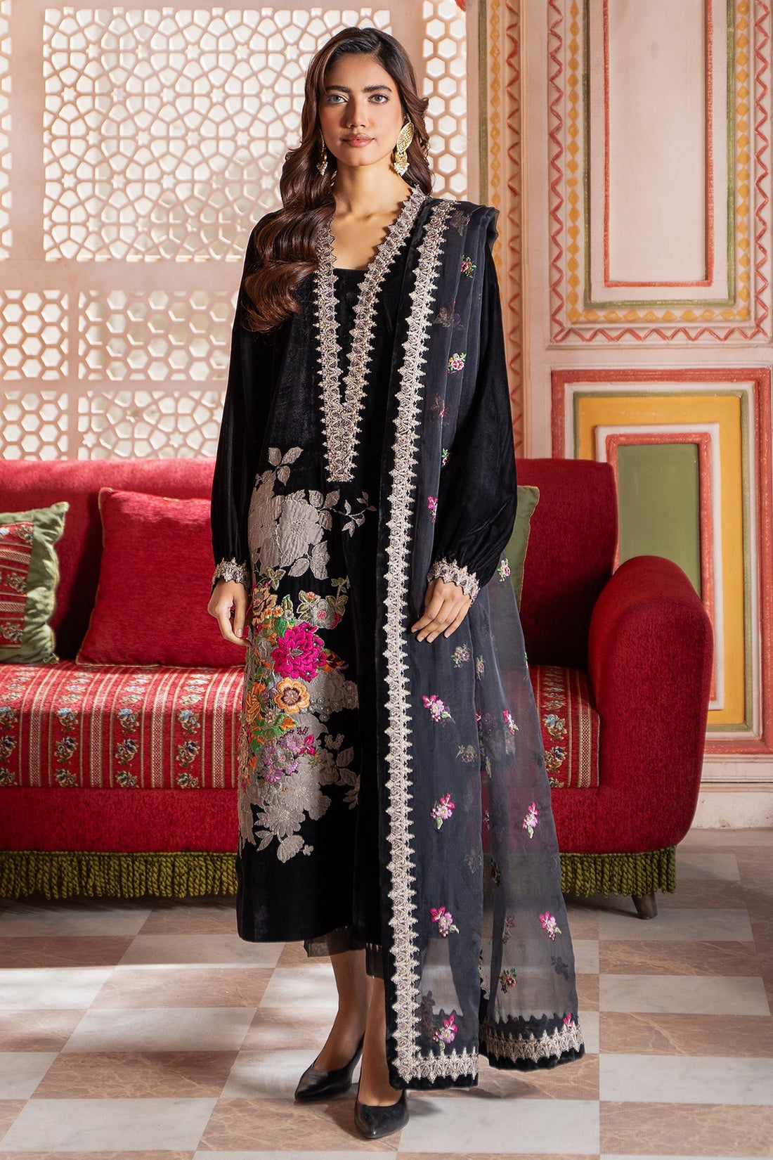 Charizma | Signora Velvet | CVT4-18 by Charizma - Designer Dress - Type: Ladies Clothes - Available at Libayah - 100% Original