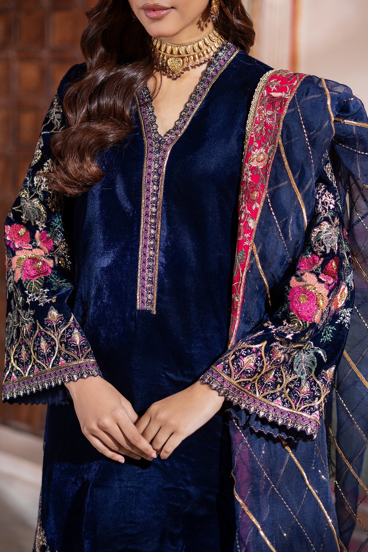Charizma | Signora Velvet | CVT4-21 by Charizma - Designer Dress - Type: Ladies Clothes - Available at Libayah - 100% Original