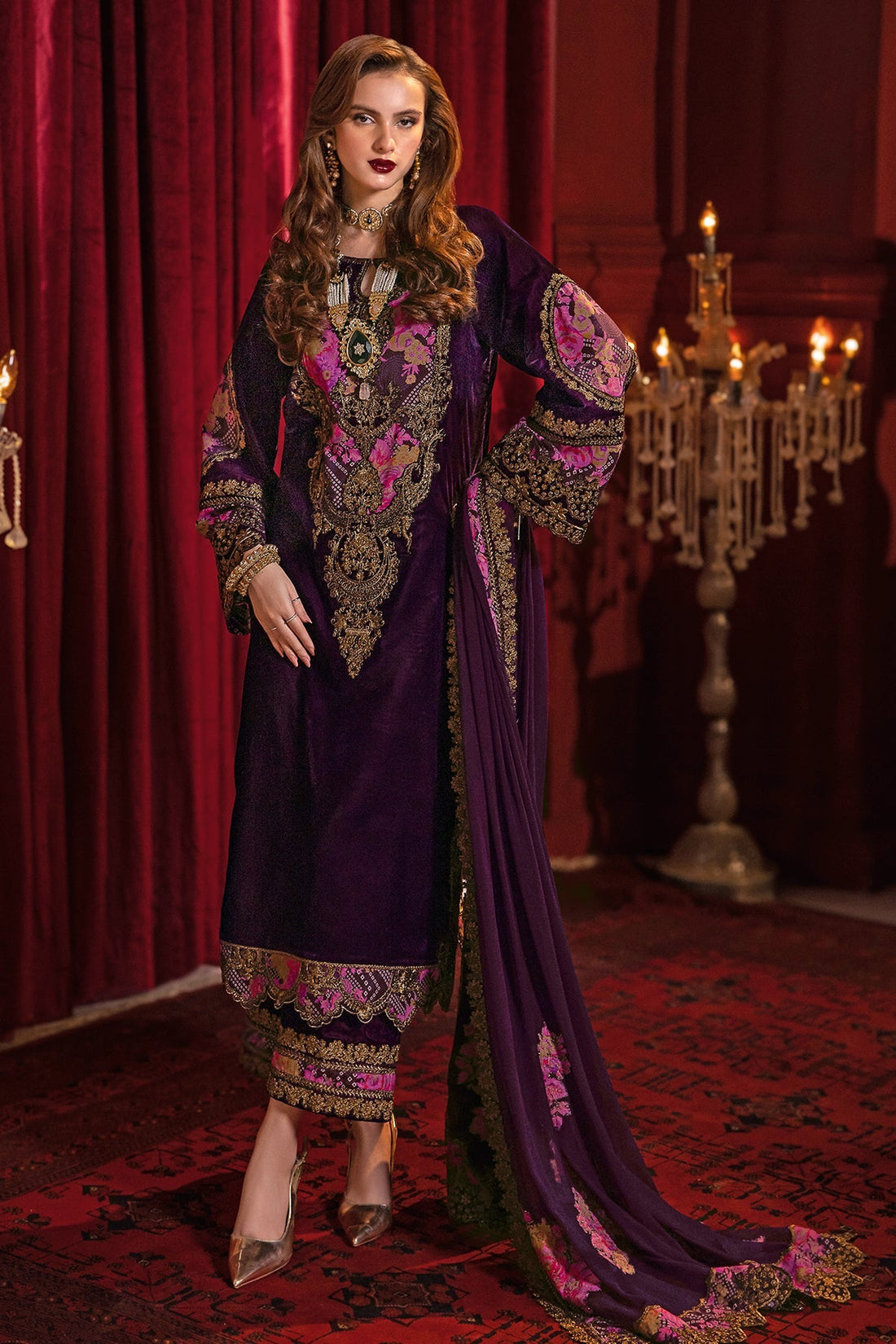 Charizma | Signora Velvet | Velvet CVT4-01 by Charizma - Designer Dress - Type: Ladies Clothes - Available at Libayah - 100% Original