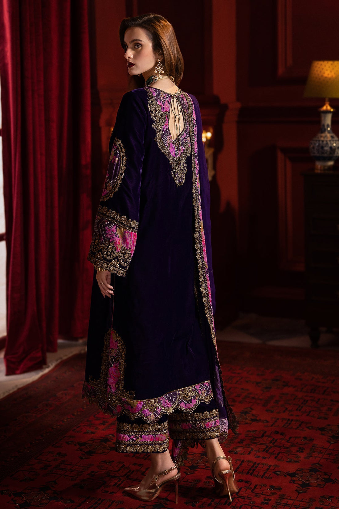 Charizma | Signora Velvet | Velvet CVT4-01 by Charizma - Designer Dress - Type: Ladies Clothes - Available at Libayah - 100% Original