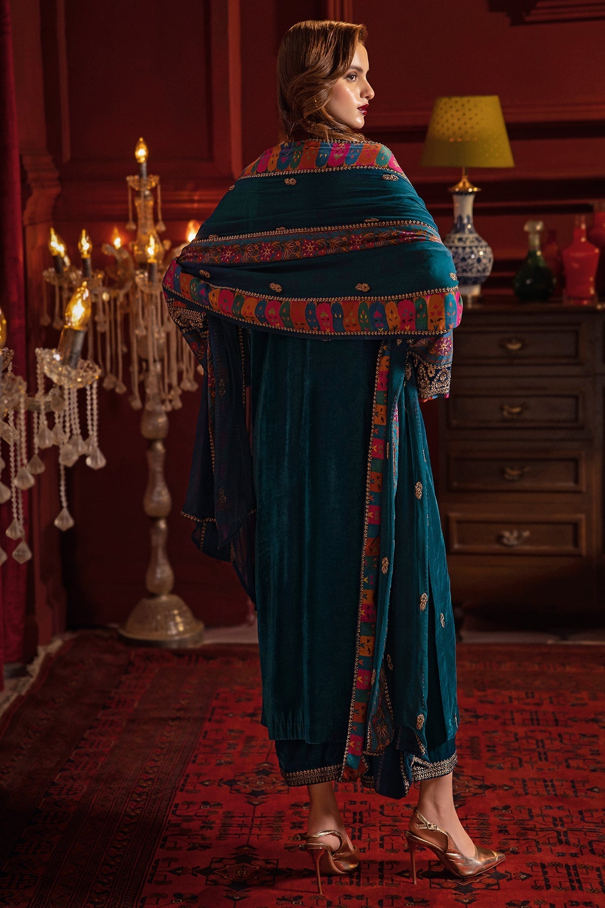 Charizma | Signora Velvet | Velvet CVT4-02 by Charizma - Designer Dress - Type: Ladies Clothes - Available at Libayah - 100% Original