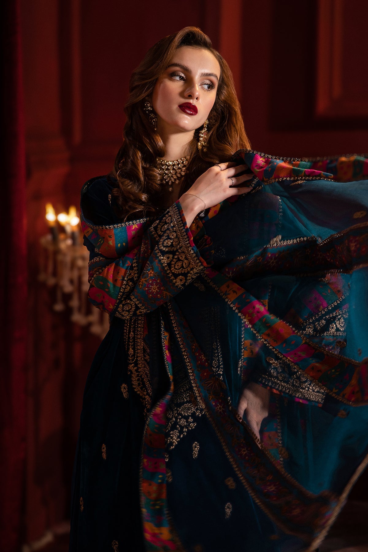 Charizma | Signora Velvet | Velvet CVT4-02 by Charizma - Designer Dress - Type: Ladies Clothes - Available at Libayah - 100% Original