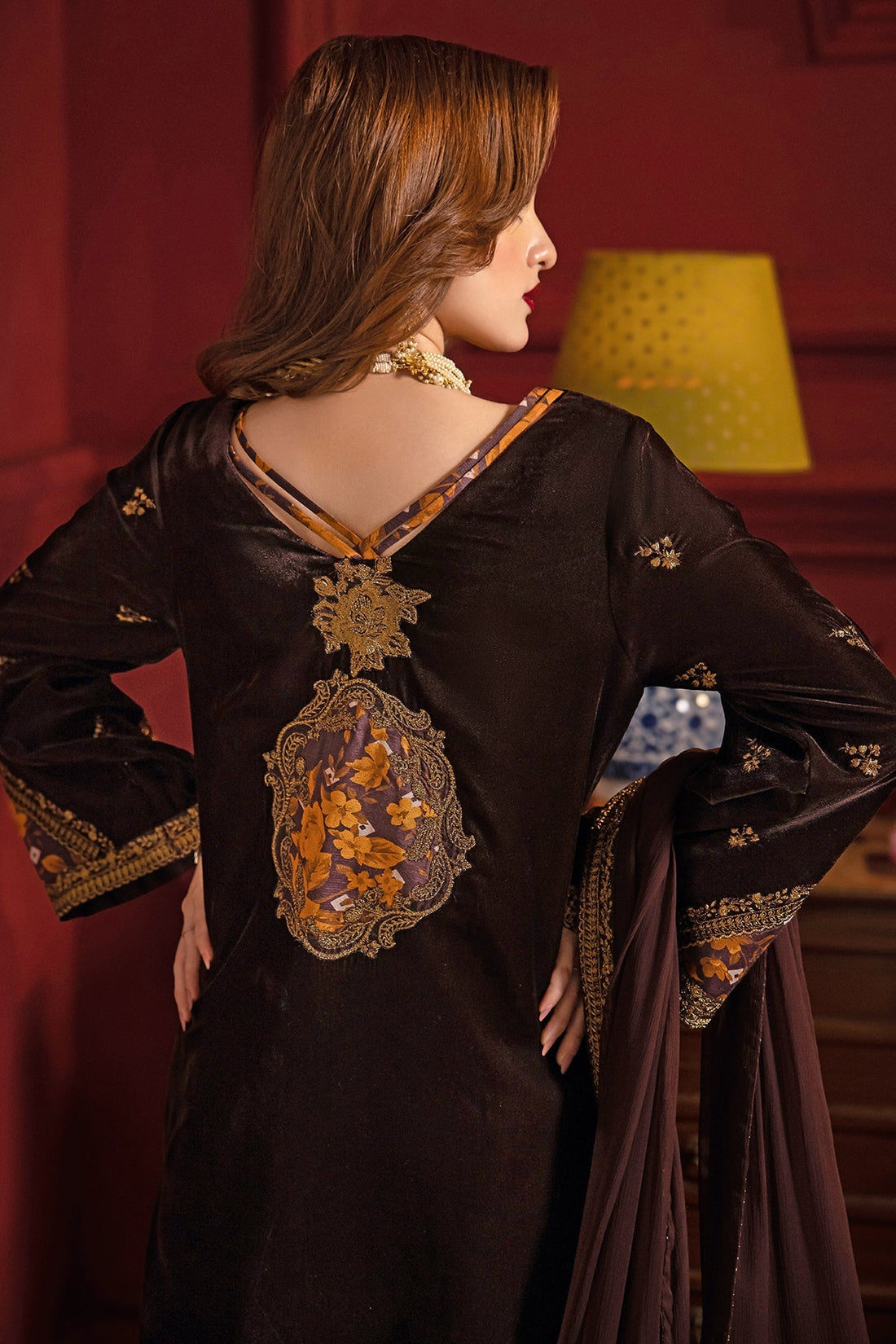 Charizma | Signora Velvet | Velvet CVT4-05 by Charizma - Designer Dress - Type: Ladies Clothes - Available at Libayah - 100% Original