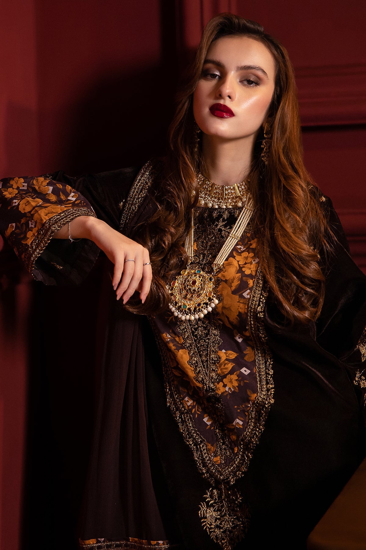 Charizma | Signora Velvet | Velvet CVT4-05 by Charizma - Designer Dress - Type: Ladies Clothes - Available at Libayah - 100% Original