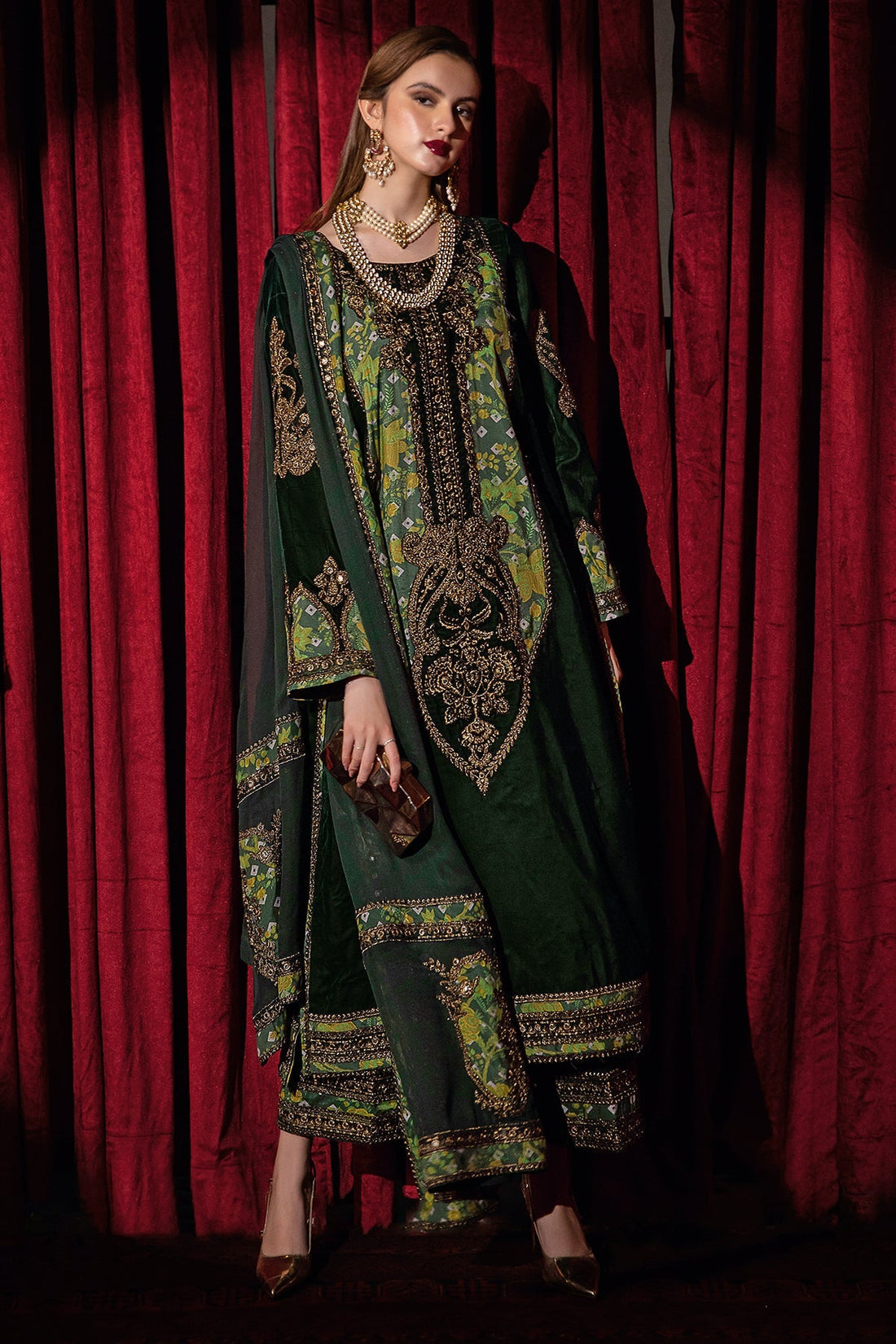 Charizma | Signora Velvet | Velvet CVT4-03 by Charizma - Designer Dress - Type: Ladies Clothes - Available at Libayah - 100% Original