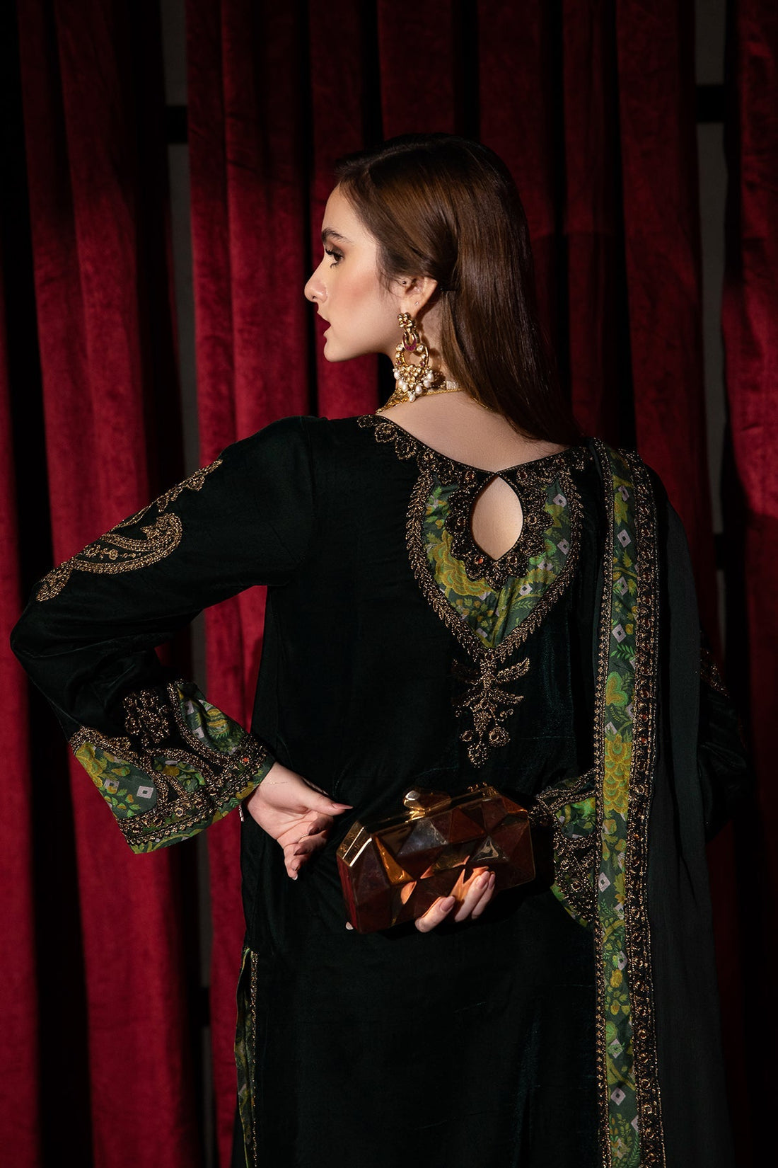 Charizma | Signora Velvet | Velvet CVT4-03 by Charizma - Designer Dress - Type: Ladies Clothes - Available at Libayah - 100% Original