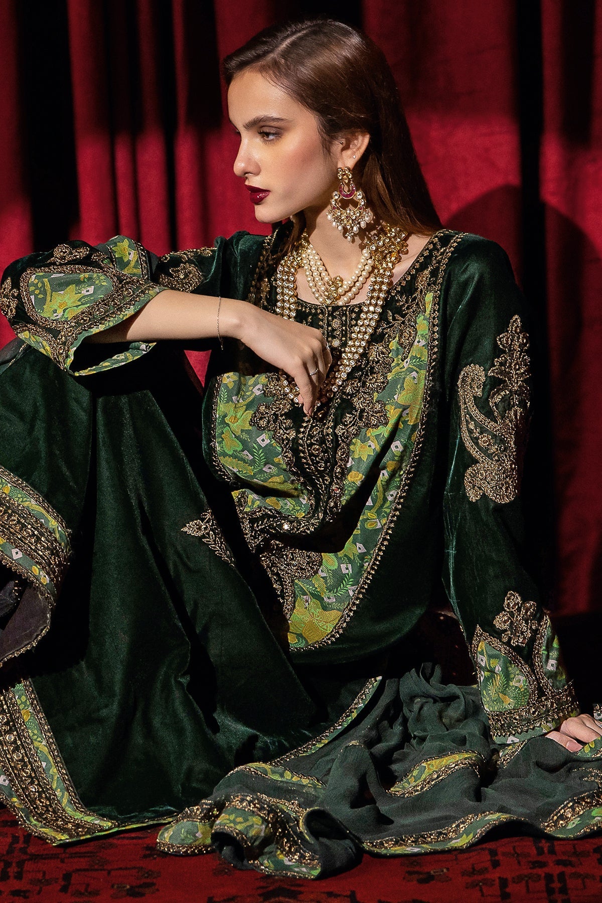 Charizma | Signora Velvet | Velvet CVT4-03 by Charizma - Designer Dress - Type: Ladies Clothes - Available at Libayah - 100% Original