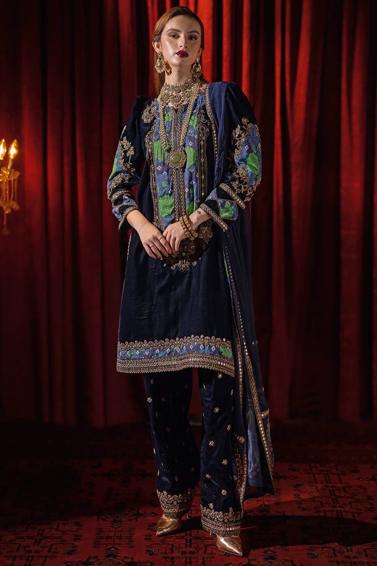 Charizma | Signora Velvet | Velvet CVT4-09 by Charizma - Designer Dress - Type: Ladies Clothes - Available at Libayah - 100% Original