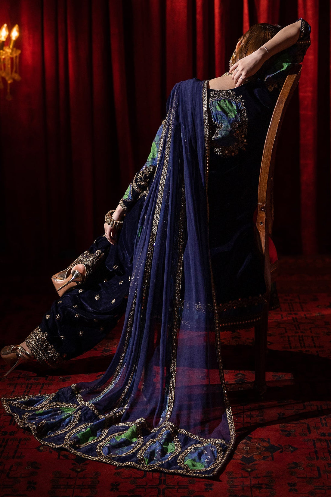 Charizma | Signora Velvet | Velvet CVT4-09 by Charizma - Designer Dress - Type: Ladies Clothes - Available at Libayah - 100% Original
