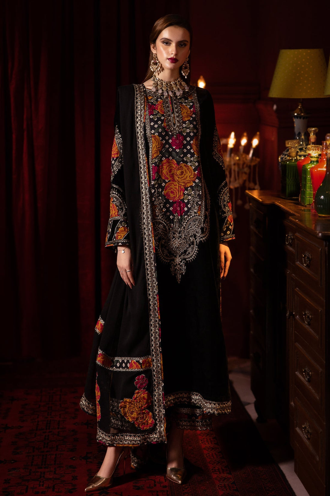 Charizma | Signora Velvet | Velvet CVT4-04 by Charizma - Designer Dress - Type: Ladies Clothes - Available at Libayah - 100% Original
