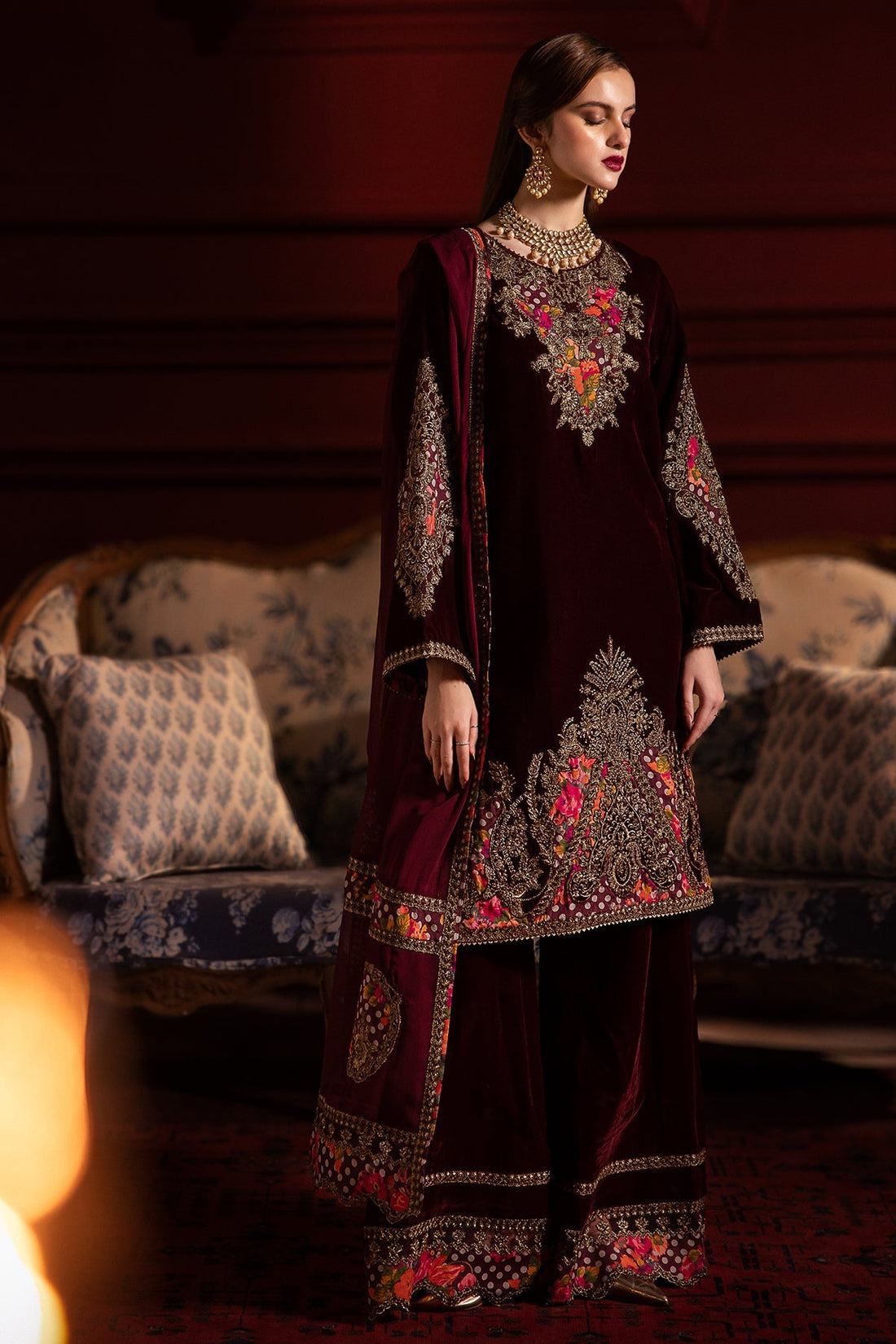 Charizma | Signora Velvet | Velvet CVT4-06 by Charizma - Designer Dress - Type: Ladies Clothes - Available at Libayah - 100% Original