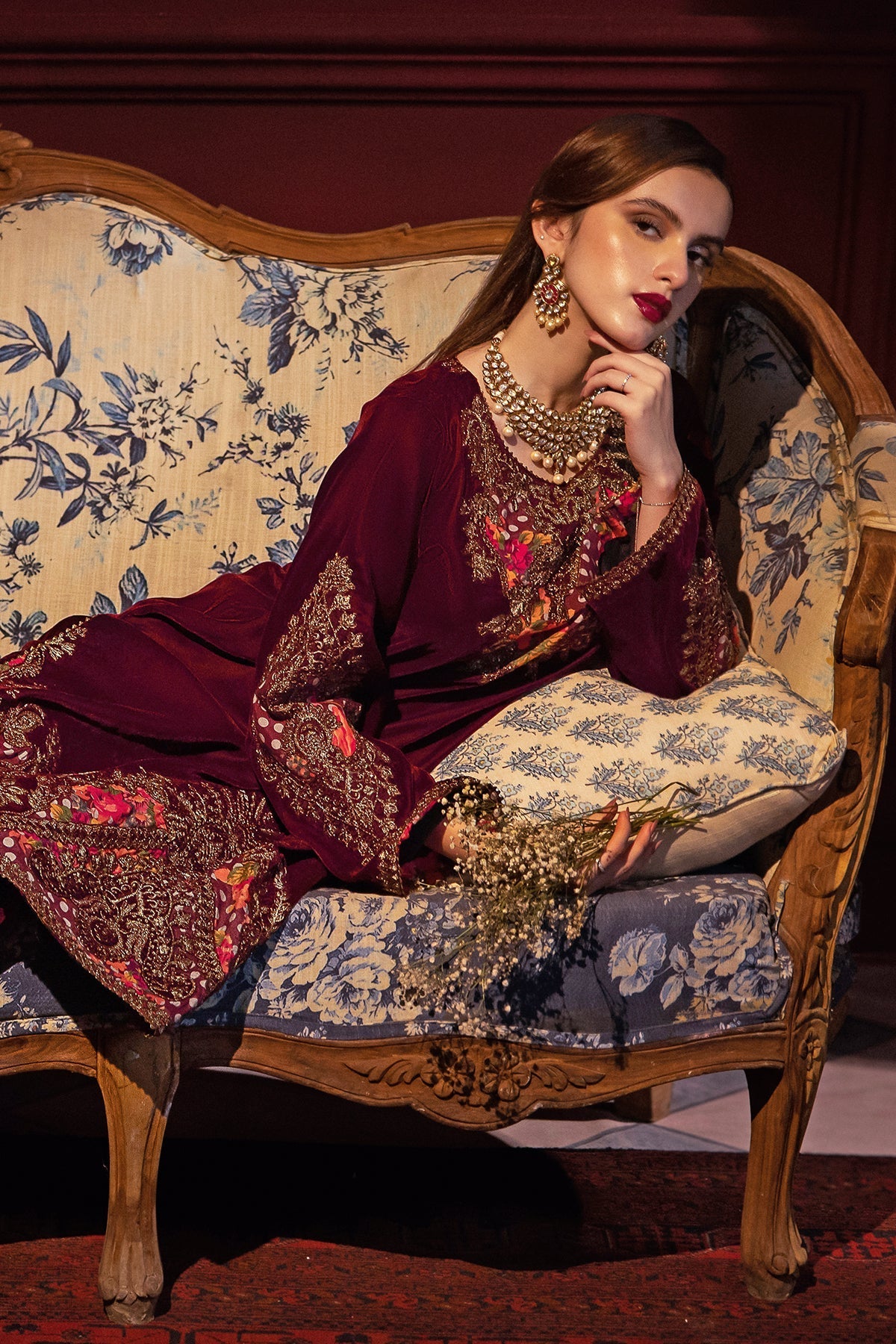 Charizma | Signora Velvet | Velvet CVT4-06 by Charizma - Designer Dress - Type: Ladies Clothes - Available at Libayah - 100% Original