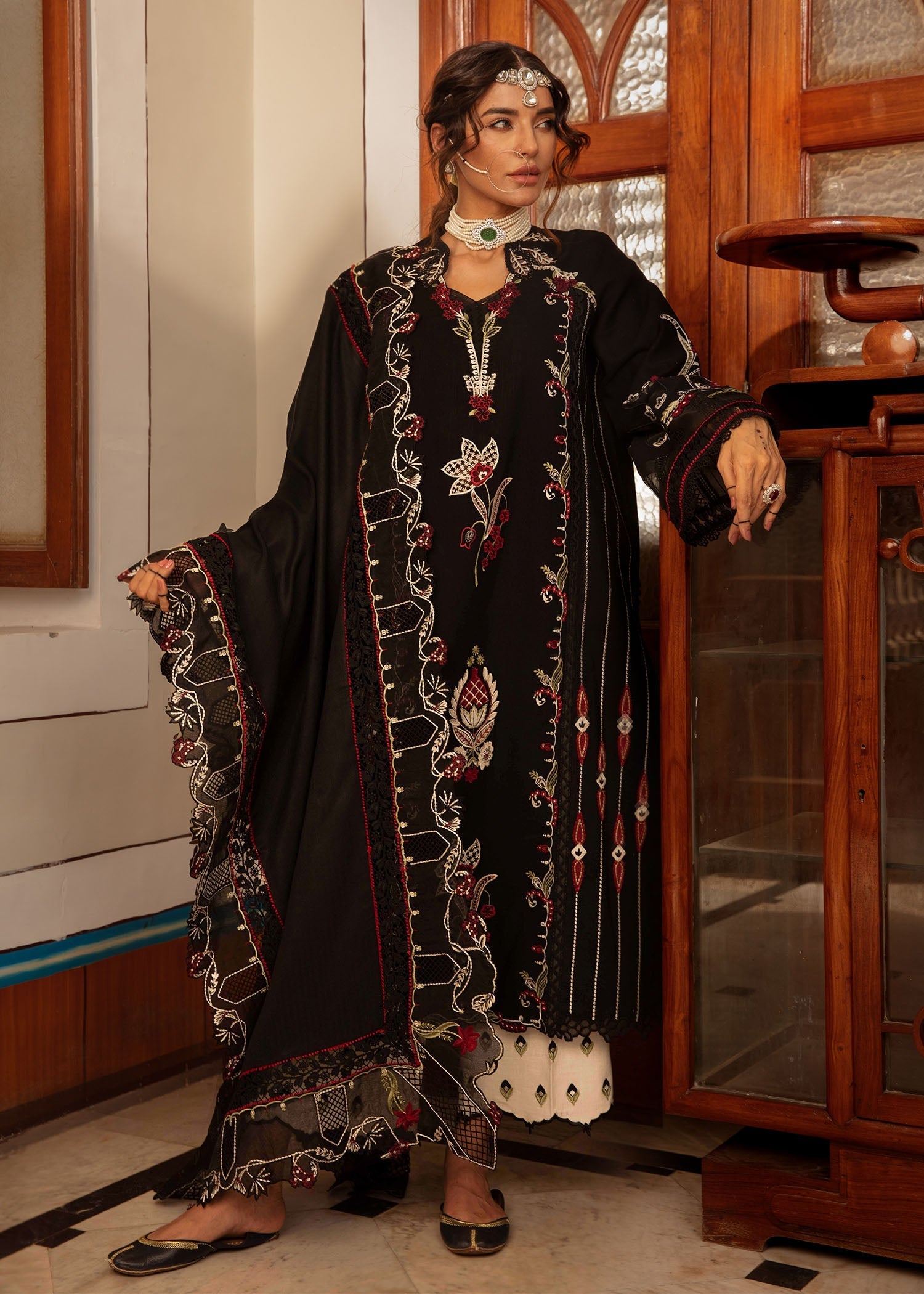 Crimson | Aaleen Winter 24 | Meenakari by Crimson - Designer Dress - Type: Ladies Clothes - Available at Libayah - 100% Original