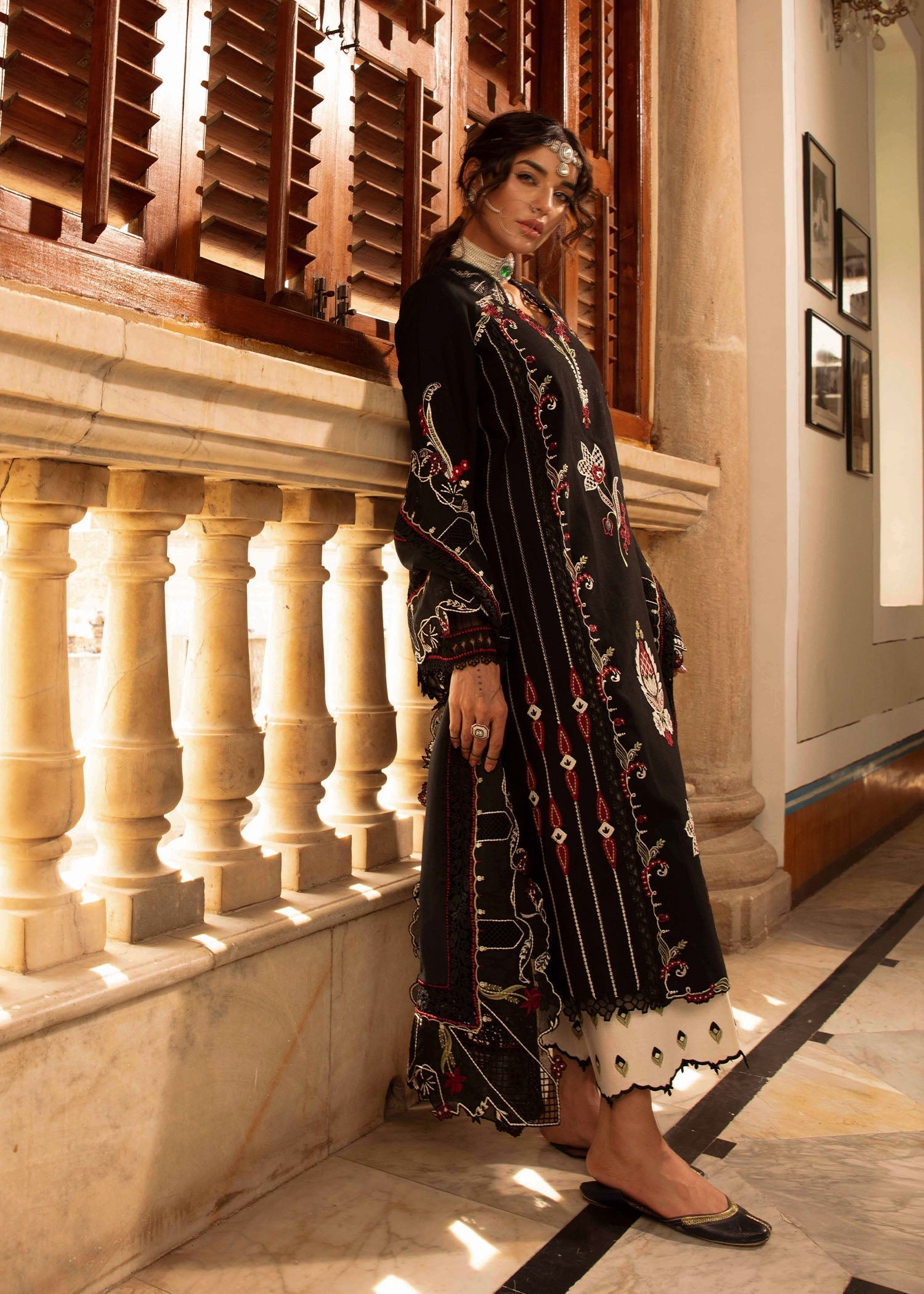 Crimson | Aaleen Winter 24 | Meenakari by Crimson - Designer Dress - Type: Ladies Clothes - Available at Libayah - 100% Original