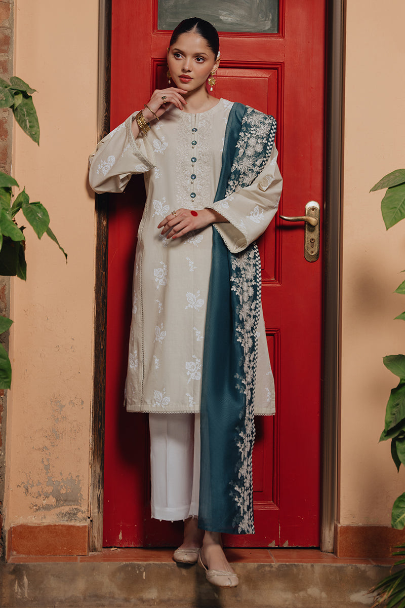 Cross Stitch | Eid Collection | DESERT SAGE by Cross Stitch - Designer Dress - Type: Ladies Clothes - Available at Libayah - 100% Original