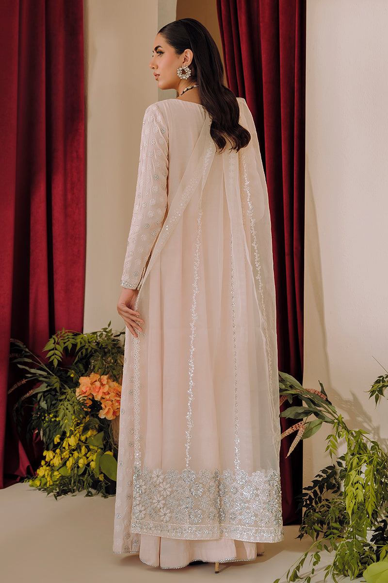 Cross Stitch | Eid Collection | PEACH GLORY by Cross Stitch - Designer Dress - Type: Ladies Clothes - Available at Libayah - 100% Original