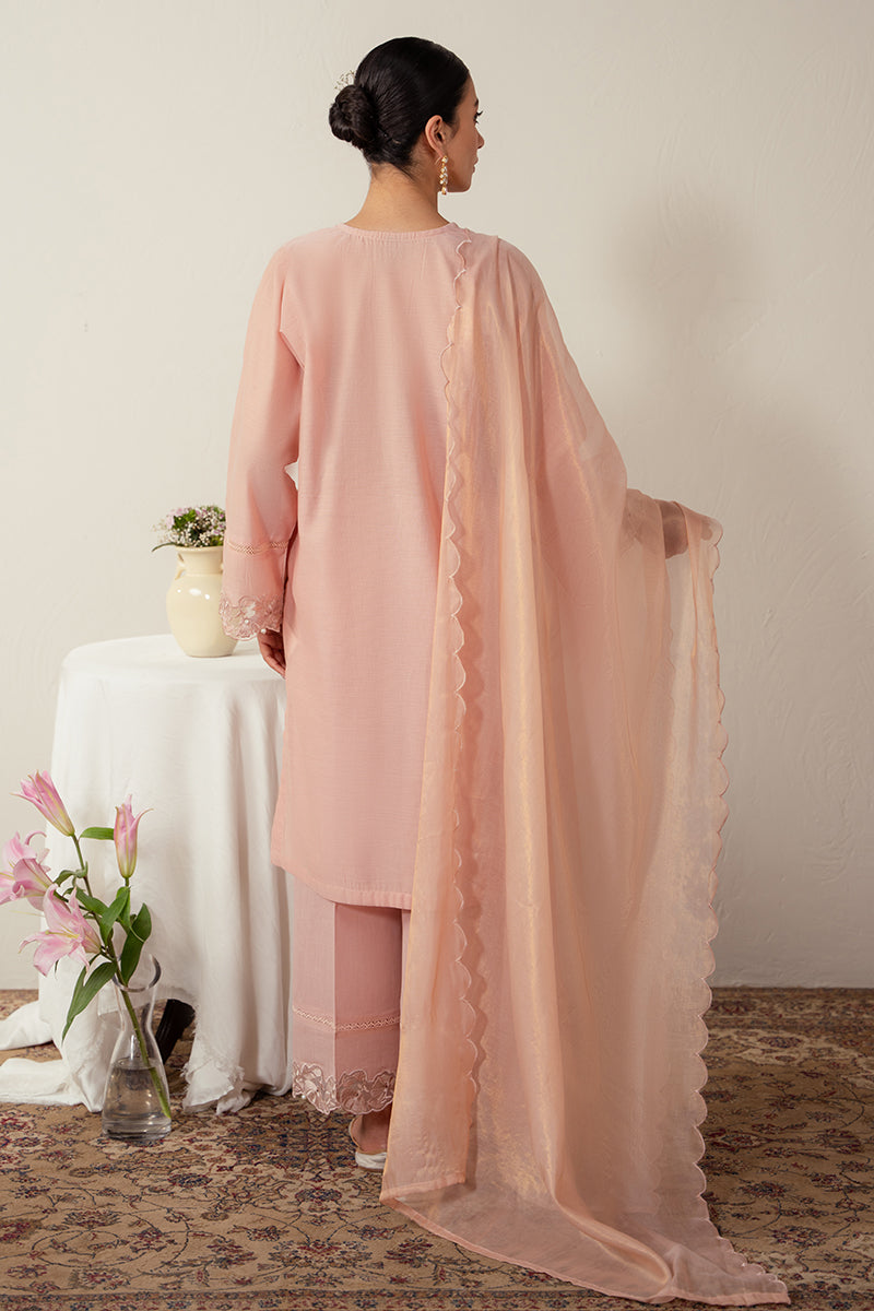 Cross Stitch | Eid Collection | BOTANICAL BLUSH by Cross Stitch - Designer Dress - Type: Ladies Clothes - Available at Libayah - 100% Original