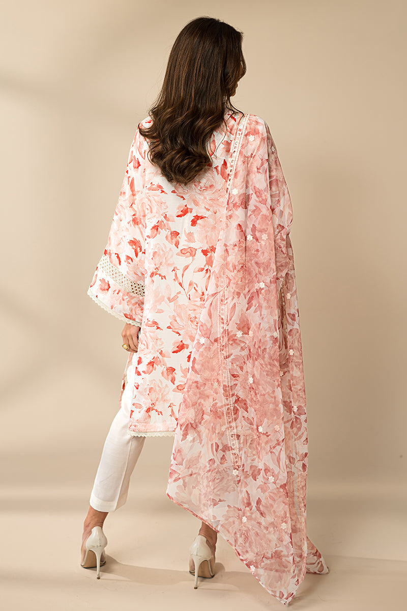 Cross Stitch | Eid Collection | CORAL IMPRESSION by Cross Stitch - Designer Dress - Type: Ladies Clothes - Available at Libayah - 100% Original