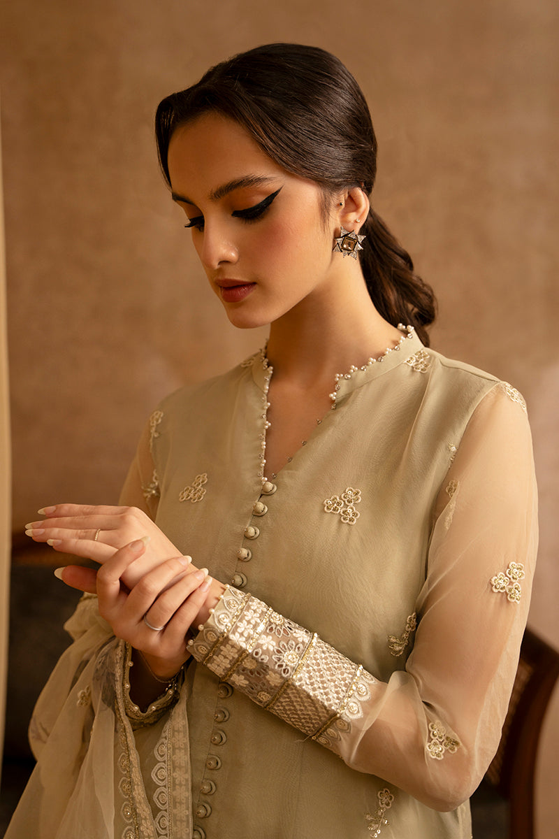 Cross Stitch | Eid Collection | ISLAND FOSSIL by Cross Stitch - Designer Dress - Type: Ladies Clothes - Available at Libayah - 100% Original