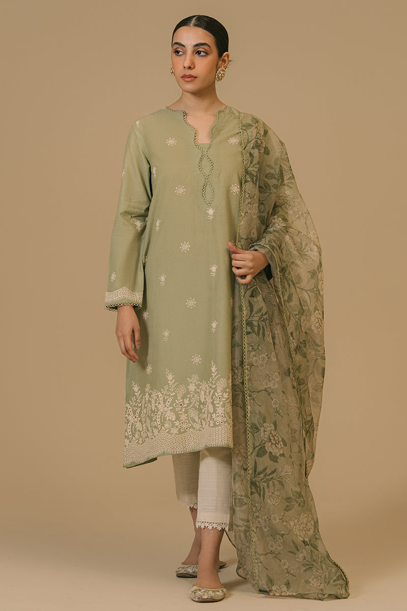 Cross Stitch | Eid Collection | OLIVE VISTA by Cross Stitch - Designer Dress - Type: Ladies Clothes - Available at Libayah - 100% Original